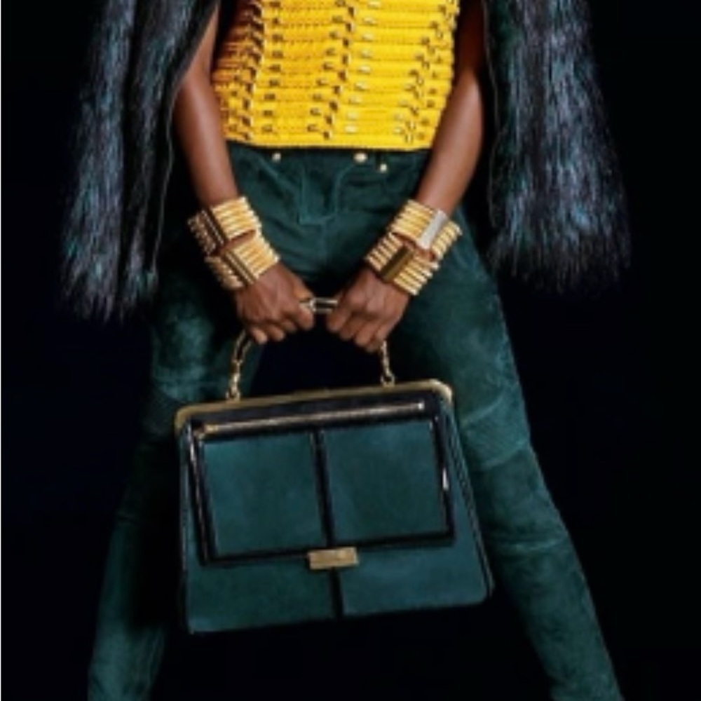 Balmain x H&M Collab - Suede Green Pants